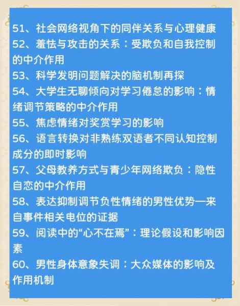 医学心理学研究生怎么写论文_如何选题