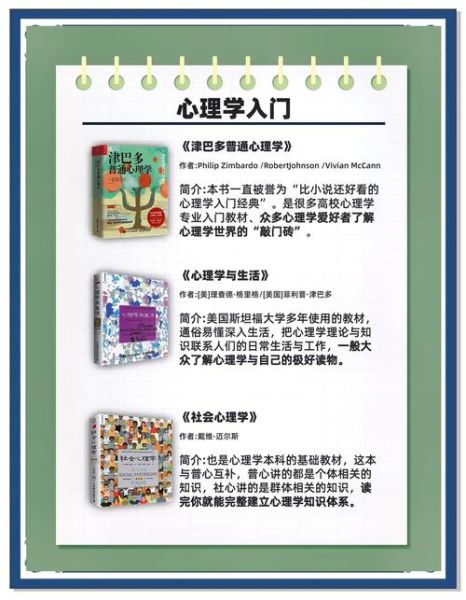 心理学自学书籍推荐_零基础如何入门