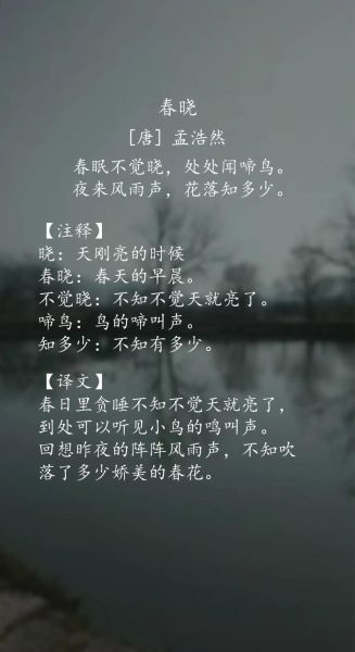春晓表达的情感是什么_如何读懂孟浩然