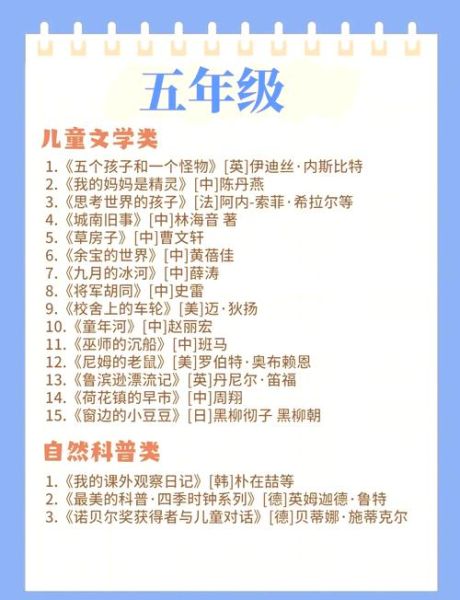 课外阅读书籍百科全书推荐_适合中小学生的经典书单