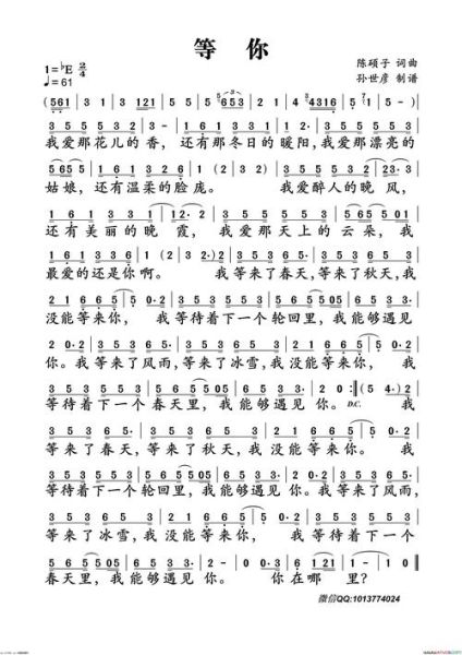 等你歌词表达了什么情感_如何理解等你这首歌