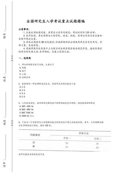 心理学考研真题及答案_如何高效利用