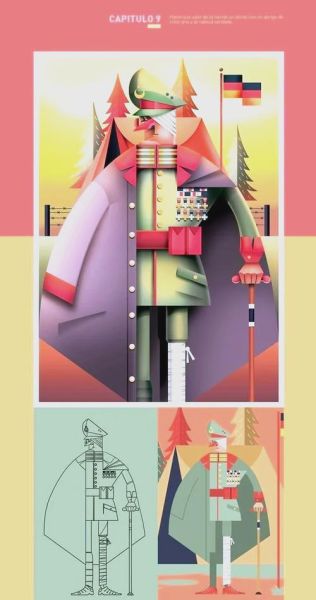 情感插画如何配色_插画表达情绪技巧