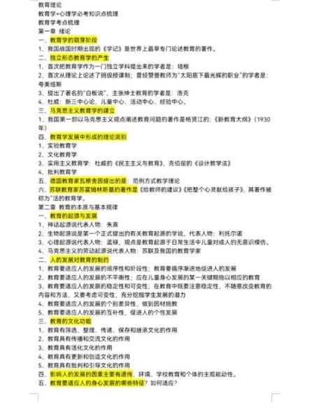 教育学教育心理学考试时间_如何高效备考