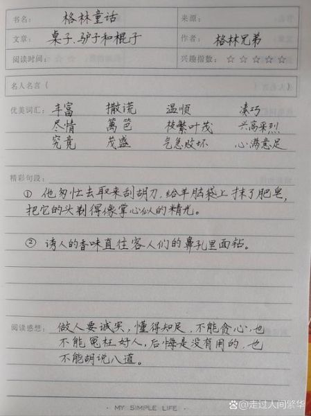 读书笔记怎么写_读书笔记格式模板