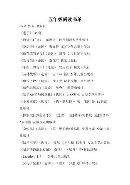 五年级课外阅读书单有哪些_如何挑选适合五年级孩子的课外书