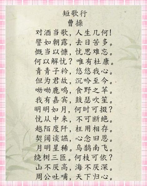 曹操古诗表达了什么情感_如何读懂曹操的豪情与悲凉