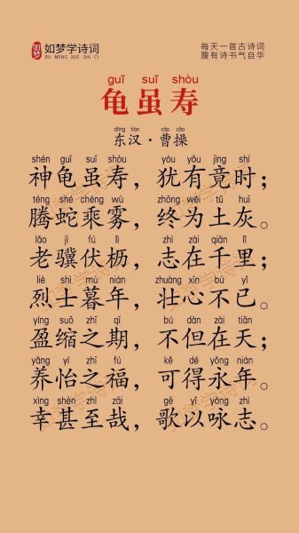 龟虽寿表达了什么情感_曹操晚年心境解析