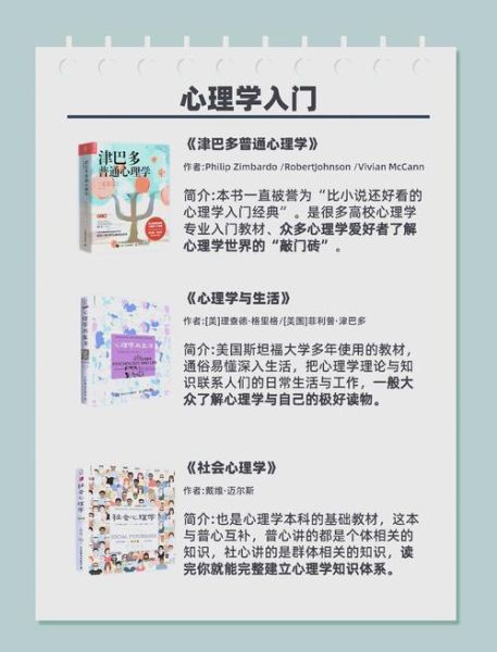 心理学入门书籍有哪些_心理学书籍推荐