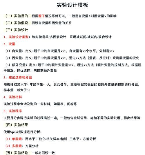 心理学考研实验怎么写_实验设计模板