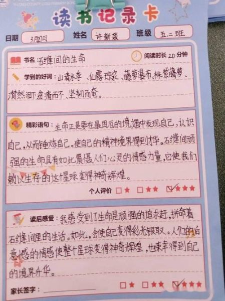 大百科读书记录卡怎么写_读书记录卡模板范例