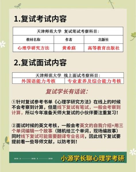 心理学复试怎么准备_心理学复试考什么
