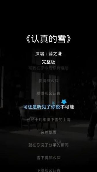 认真的雪表达了什么情感_薛之谦歌词解析